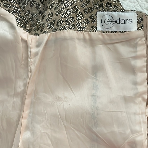 Vintage 80s Leather Cedars Shift Dress 8 Animal Leopard Print - Picture 9 of 14